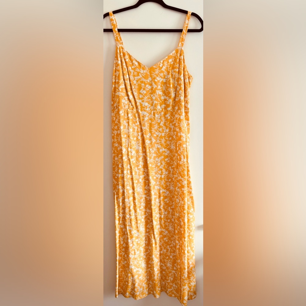 Yellow floral dress